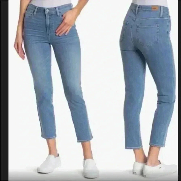 PAIGE Denim - PAIGE Hoxton Slim CROP jeans high rise size 29 stretch ankle designer blue
